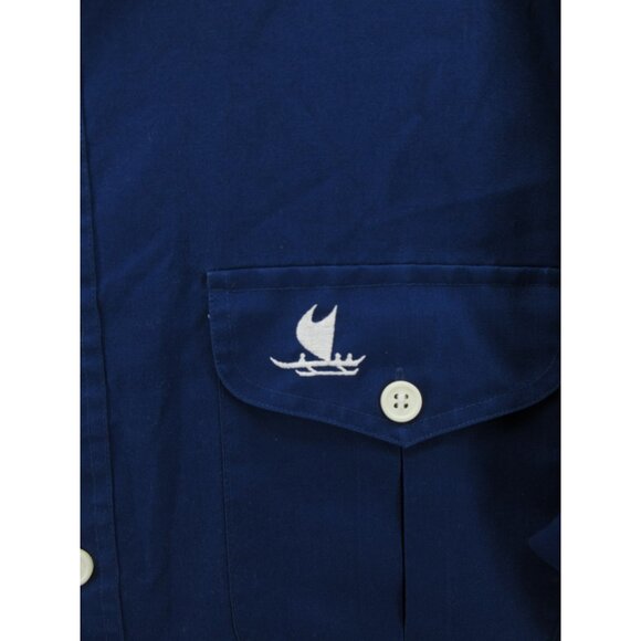 VINTAGE Tori Richard Shirt XL Honolulu Hawaiian Military 70s 80s Logo - Picture 4 of 11